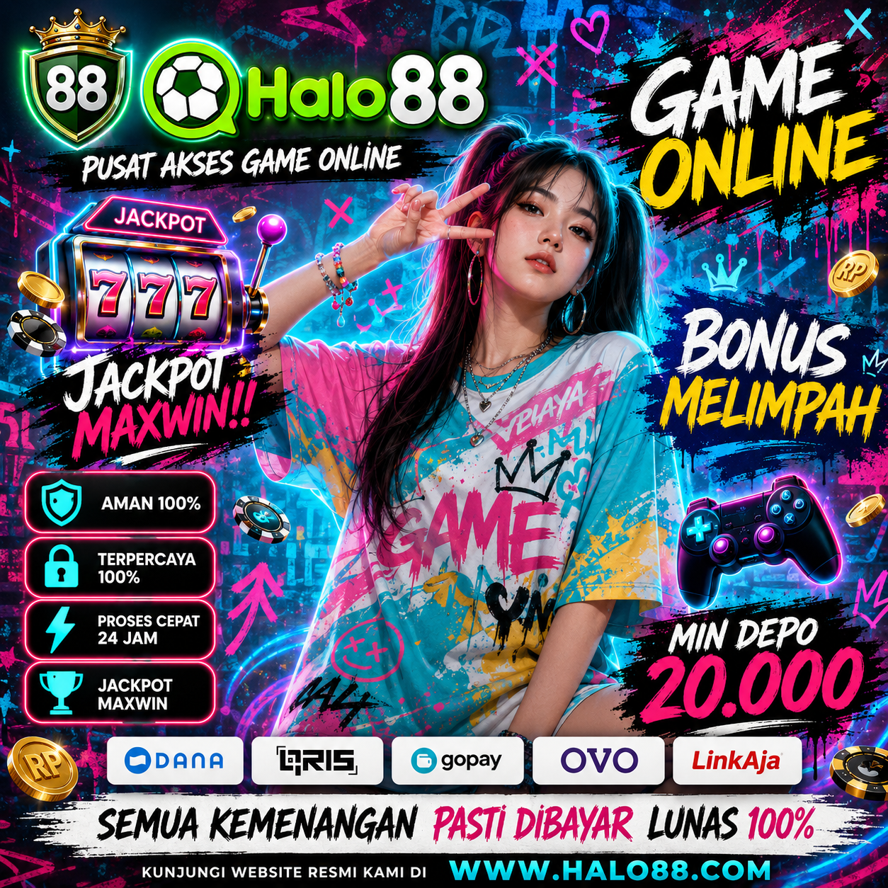 HALO88 |  Aplikasi Slot Online Main Mudah Dan Gampang Menang